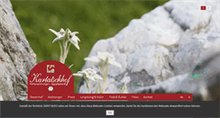 Desktop Screenshot of kartatschhof.it